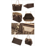 ルイヴィトン　ネヴァーフルGMポーチ付　モノグラム/ベージュ　LOUIS VUITTON　トートバッグ　M40990