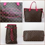 ルイヴィトンlouis vuitton モノグラム イカット・フラワー ネヴァーフル GM ローズアンディアン M40876
