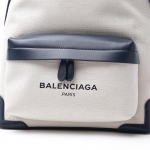 バレンシアガ BALENCIAGA バックパック NAVY BACKPACK NATUREL×BLEU OBSCUR ブルー系 409010 aq38n 4081