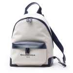 バレンシアガ BALENCIAGA バックパック NAVY BACKPACK NATUREL×BLEU OBSCUR ブルー系 409010 aq38n 4081
