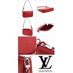 ルイ・ヴィトン LOUIS VUITTON エピ ショルダーポシェット バッグ カーマイン M40776