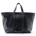 バレンシアガBALENCIAGA トートバッグ ブラック メンズ トート バッグ 大容量 ビッグサイズ 黒 レザー 本革 週末 外泊 457627 aou22 1000