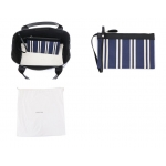 バレンシアガ 339933 K781N NAVY CABAS S ネイビー ストライプ キャンバス カバ トートバッグ ハンドバッグ カラー4261/BLEU-NAT/NOIR 115560レディース 