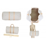 ルイヴィトンブランド Louis Vuitton キーポル50 ハンドバッグ ボストンバッグ ダミエアズール N41430