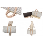 Louis Vuitton　ダミエ アズール キーポル バンドリエール 55 ストラップ付 ボストンバッグ N41429 