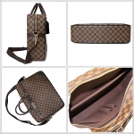 ヴィトン　ダミエ  LOUIS VUITTON ポルト ドキュマン ヴォワヤージュ ダミエ・エベヌ N41122