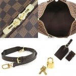 LOUIS VUITTON ルイヴィトン キーポル45バンドリエール ショルダーボストンバッグ N41428 ダミエエベヌ