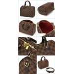 ルイヴィトン ハンドバッグ Louis Vuitton N41181 バッグ ダミエ スピーディ バンドリエール25 レディース エベヌ ダークブラウン 