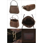ルイ・ヴィトン LOUIS VUITTON ダミエ トートバッグ ダークブラウン 茶 N41214