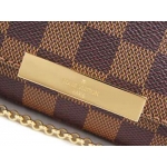 ルイヴィトンバッグ　2WAY　ショルダーバッグ　クラッチ　ヴィトン　ダミエ　エベヌ/バーガンディー　LV　フェイボリットPM　N41276