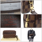 LOUIS VUITTON【ルイ・ヴィトン】 ポシェット・サンポール N41219 セカンドバッグ ダミエキャンバス メンズ 