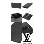 ルイヴィトン  長財布 Louis Vuitton N63010 財布 ダミエ・グラフィット ポルトフォイユ・ブラザ メンズ グラフィット ブラック 黒 