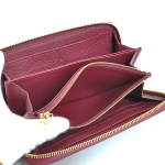 LOUIS VUITTON ルイヴィトン アンプラント ジッピーウォレット ファスナー 財布 レザー パープル オロール M60549