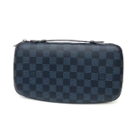 LOUIS VUITTON  ルイヴィトン N63222 アトール ダミエ コバルト クラッチバッグ ブルー×ブラック メンズ