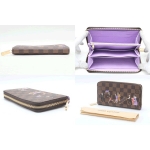 LOUIS VUITTON ルイ ヴィトン ダミエ イリュストレプリント シルクスクリーンプリント ジッピー ウォレット ラウンドファスナー 長財布 N63004