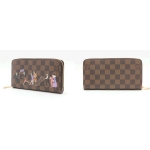LOUIS VUITTON ルイ ヴィトン ダミエ イリュストレプリント シルクスクリーンプリント ジッピー ウォレット ラウンドファスナー 長財布 N63004
