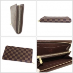 LOUIS VUITTON  ルイ ヴィトン ダミエ ポルトモネ ジップ ラウンドファスナー 長財布 N61728