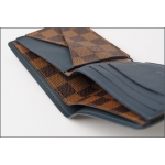 LOUIS VUITTON ポルトフォイユ ミュルティプル 二つ折り 札入れ 財布 ダミエ エベヌ ブラウン N63167