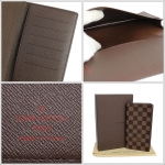 ルイ・ヴィトン Louis Vuitton ポルト カルト クレディ 円 札入れ カードケース 長財布 ダミエ ブラウン N60825