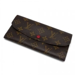 ルイ・ヴィトン ポルトフォイユ・エミリー M60136 モノグラム ルージュ LOUIS VUITTON レッド ウォレット