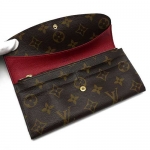 ルイ・ヴィトン ポルトフォイユ・エミリー M60136 モノグラム ルージュ LOUIS VUITTON レッド ウォレット