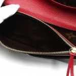 ルイ・ヴィトン ポルトフォイユ・エミリー M60136 モノグラム ルージュ LOUIS VUITTON レッド ウォレット