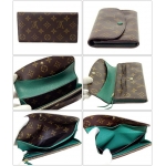 LOUIS VUITTON ルイ・ヴィトン ポルトフォイユ・エミリー M60137 長札ファスナー付財布 モノグラムライン ヴェール(グリーン)