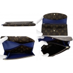 ルイ ヴィトン  LOUIS VUITTON　長財布 ポルトフォイユ・エミリー M60138 モノグラム　ブルー