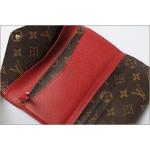 ルイヴィトン 　LOUIS VUITTON　長財布　ポルトフォイユ・ジョゼフィーヌ　モノグラム　ルージュ M60139