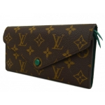 LOUIS VUITTON ルイ ヴィトン ポルトフォイユ ジョセフィーヌ モノグラム M60163 長財布 PVC ブラウン グリーン