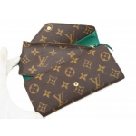 LOUIS VUITTON ルイ ヴィトン ポルトフォイユ ジョセフィーヌ モノグラム M60163 長財布 PVC ブラウン グリーン