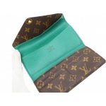 LOUIS VUITTON ルイ ヴィトン ポルトフォイユ ジョセフィーヌ モノグラム M60163 長財布 PVC ブラウン グリーン