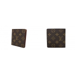 ルイヴィトン モノグラム ポルトビエ 6カルトクレディ M60929 二つ折り札入れ ブラウン メンズ キャンバス LOUIS VUITTON