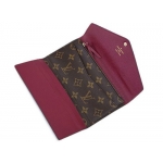 LOUIS VUITTON ルイ ヴィトン ポルトフォイユジョセフィーヌ M60708  コーティングキャンバス、モノグラム、フューシャ  3つ折り財布