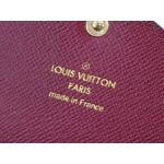 LOUIS VUITTON ルイ ヴィトン ポルトフォイユジョセフィーヌ M60708  コーティングキャンバス、モノグラム、フューシャ  3つ折り財布