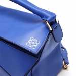 ロエベ/LOEWE/ ハンドバッグ(2WAY仕様)/PUZZLE SMALL CLASSIC CALF /ELECTRICO BLUE ブルー系32230 k74 5560 レディース