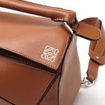 ロエベ/LOEWE ハンドバッグ(2WAY仕様) PUZZLE SMALL CLASSIC CALF TAN ブラウン系 32230 k74 2530 レディース