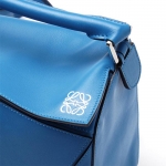 ロエベ/LOEWEハンドバッグ (2WAY仕様) PUZZLE SMALL CLASSIC CALF TURQUOISE ブルー系 32230 k74 5150 レディース