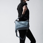 ロエベ LOEWE ハンドバッグ(2WAY仕様) PUZZLE SMALL CLASSIC CALF STONE BLUE ブルー系 32230 k74 5900 レディース