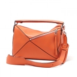 ロエベ/LOEWE ハンドバッグ(2WAY仕様) PUZZLE SMALL CLASSIC CALF CORAL オレンジ系 32230 k74 7130 レディース