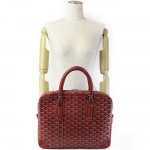 GOYARD  ゴヤール アンバサードMM ビジネスバッグ ブリーフケース 書類かばん 赤 レッド ヘリンボーン G2020649