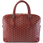 GOYARD  ゴヤール アンバサードMM ビジネスバッグ ブリーフケース 書類かばん 赤 レッド ヘリンボーン G2020649
