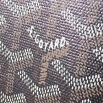 GOYARD  ゴヤール ベルヴェデール ユニセックス ショルダーバッグ ブラック/ブラウン×シルバー金具 G2020885