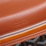GOYARD  ゴヤール ベルヴェデール ユニセックス ショルダーバッグ ブラック/ブラウン×シルバー金具 G2020889