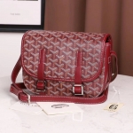 GOYARD  ゴヤール ベルヴェデール ユニセックス ショルダーバッグ 赤×シルバー金具 G2020888