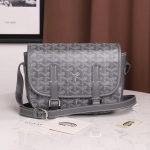 GOYARD  ゴヤール ベルヴェデール ユニセックス ショルダーバッグ グレー×シルバー金具G2020697