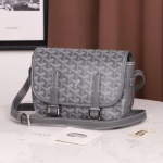GOYARD  ゴヤール ベルヴェデール ユニセックス ショルダーバッグ グレー×シルバー金具G2020697