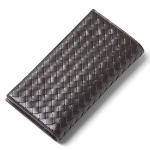 ボッテガヴェネタ BOTTEGA VENETA 二つ折長財布入れ 272541 V4651 2040 カーフスキン ダークブラウン