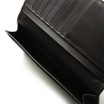 BOTTEGA VENETA ボッテガ ヴェネタ イントレチャート 2つ折長財布 札入れ レザー カーフ ダークブラウン 120697 V4651 2040
