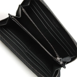 ボッテガヴェネタ BOTTEGA VENETA  小銭入れ付き 114076-VAHF3-1000　ラウンドファスナー長財布 カラー　ブラック
